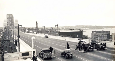 Toll Barriers On Sydney Harbour Bridge 1932